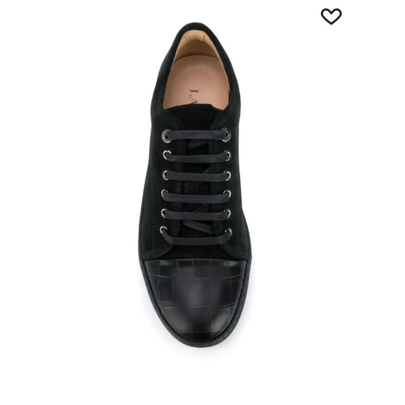 BNWT LANVIN DBB1 Crocodile Embossed Low Top Sneakers - Picture 3 of 6